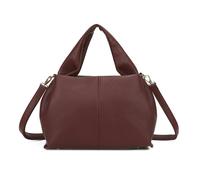 Kitise Lightweight Pebble Grain Satchel Crossbody Shoulder Bag - Wine