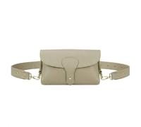 Kitise Magnetic Flap Closure Genuine Italian Leather Crossbody Bag In Beige Beige