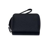 Kitise Mini Accordion Card Holder Purse Organizer Compact Wallet In Black Black
