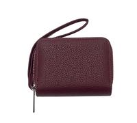 Kitise Mini Accordion Card Holder Purse Organizer Compact Wallet In Wine Wine