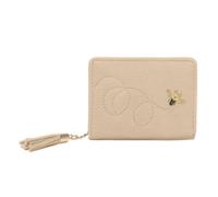 Kitise Mini Elegant Tassel Charm Bee Embellishment Purse Wallet In Beige Beige