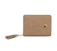 Kitise Mini Elegant Tassel Charm Bee Embellishment Purse Wallet In Khaki Khaki