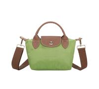 Kitise Mini Top Handle Nylon Crossbody Shoulder Grab Bag In Green Green