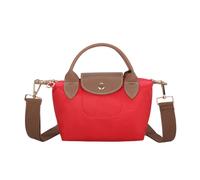 Kitise Mini Top Handle Nylon Crossbody Shoulder Grab Bag In Red Red