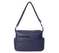 Kitise Multi Compartments Side Slip Pocket Crossbody Bag In Blue Blue
