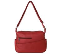 Kitise Multi Compartments Side Slip Pocket Crossbody Bag In Red Red One Size