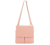 Kitise Multi-Pocket Genuine Italian Leather Slim Messenger Crossbody Bag In Pink Pink