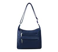 Kitise Multi Zipper Pockets Adjustable Crossbody Shoulder Handbag In Dark Blue Dark Blue
