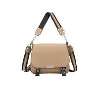 Kitise Multifunctional Crossbody Satchel Bag With Studded Wide Shoulder Strap In Light Brown Light Brown