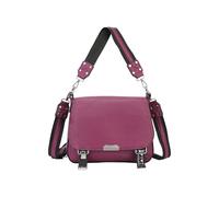 Kitise Multifunctional Crossbody Satchel Bag With Studded Wide Shoulder Strap In Purple Purple One Size