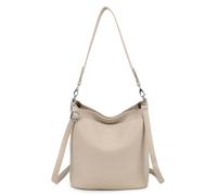 Kitise Multifunctional Multi Pockets Tote Bucket Shoulder Bag In Beige Beige