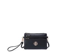 Kitise Multiple Pockets Multifunctional Wristlet Bag Crossbody Handbag In Black Black