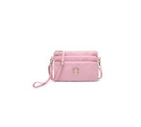 Kitise Multiple Pockets Multifunctional Wristlet Bag Crossbody Handbag In Pink Pink One Size