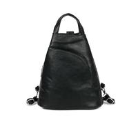 Kitise Pu Leather Convertible Crossbody Sling Backpack Bag In Black Black