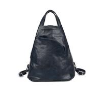 Kitise Pu Leather Convertible Crossbody Sling Backpack Bag In Navy Navy