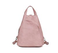 Kitise Pu Leather Convertible Crossbody Sling Backpack Bag In Pink Pink