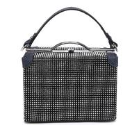 Kitise Rhinestone Box Top Handle Clutch Bag And Zippered Interior In Blue Blue