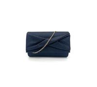 Kitise Shiny Pleated Glitter Clutch Evening Bag In Navy Navy One Size