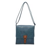 Kitise Slim Flap Closure Messenger Crossbody Bag In Blue Blue One Size