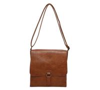 Kitise Slim Flap Closure Messenger Crossbody Bag In Brown Brown One Size