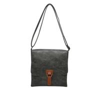 Kitise Slim Flap Closure Messenger Crossbody Bag In Dark Grey Dark Grey One Size