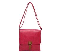 Kitise Slim Flap Closure Messenger Crossbody Bag In Fuchsia Fuchsia