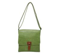 Kitise Slim Flap Closure Messenger Crossbody Bag In Green Green One Size