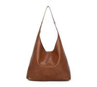 Kitise Slouch Magnetic Closure Tote Bag With Detachable Crossbody Purse Handbag In Brown Brown