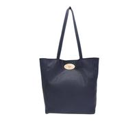 Kitise Slouch Roomy Pu Leather Tote Handbag In Navy Navy