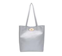 Kitise Slouch Roomy Pu Leather Tote Handbag In Silver Silver