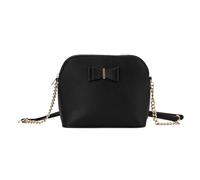 Kitise Small Bow Detail Zip Closure Crossbody Bag In Black Black
