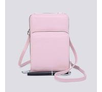 Kitise Small Double-Zipped Mobile Phone Bag With Adjustable Strap In Rose Rose One Size