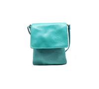 Kitise Small Italian Genuine Leather Crossbody Handbag Stylishy Phone Bag In Turquoise Turquoise