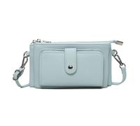 Kitise Small Multi Compartment Pockets Crossbody Wallet Purse Bag In Light Blue Light Blue