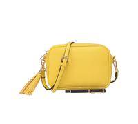 Kitise Small Plain Colour Crossbody Camera Bag With Tassel Charm In Bright Yellow Bright Yellow
