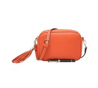 Kitise Small Plain Colour Crossbody Camera Bag With Tassel Charm In Orange Orange