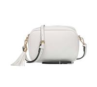 Kitise Small Plain Colour Crossbody Camera Bag With Tassel Charm In White White