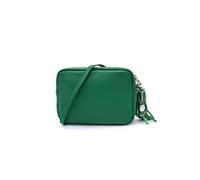 Kitise Small Slim Genuine Italian Leather Tassel Crossbody Bag In Green Green