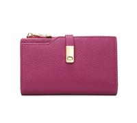 Kitise Small Vegan Leather Multipockets Card Holder Wallet In Rose Rose