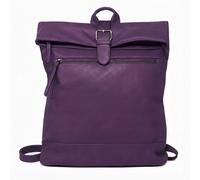 Kitise Soft Flap-Over Backpack Rucksack Travel Bag In Purple Purple