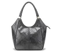 Kitise Spacious Braided Top Handle Hobo Tote Bag In Grey Grey