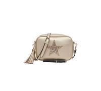 Kitise Sparky Shiny Glitter Star Tassel Charm Crossbody Bag With Tassel Charm In Gold Gold