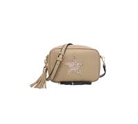 Kitise Sparky Shiny Glitter Star Tassel Charm Crossbody Bag With Tassel Charm In Light Stone Light Stone One Size