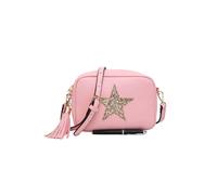 Kitise Sparky Shiny Glitter Star Tassel Charm Crossbody Bag With Tassel Charm In Pink Pink