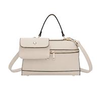 Kitise Structured Crossbody Shoulder Bag With Removable Matching Pouch In Beige Beige