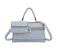 Kitise Structured Crossbody Shoulder Bag With Removable Matching Pouch In Blue Blue