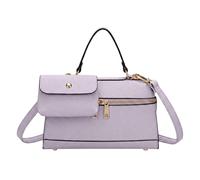 Kitise Structured Crossbody Shoulder Bag With Removable Matching Pouch In Lilac Lilac