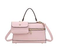 Kitise Structured Crossbody Shoulder Bag With Removable Matching Pouch In Pink Pink