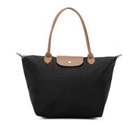 Kitise Sturdy Foldable Nylon Tote Shoulder Bag In Black Black