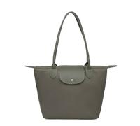 Kitise Sturdy Lightweight Stylish Large Handle Tote Bag In Khaki Khaki One Size